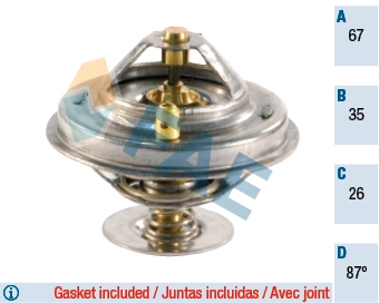 Termostaat, Jahutusvedelik FAE 5305987