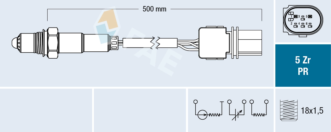 Lambda andur FAE 75080