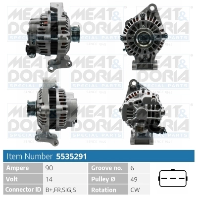 Generaator MEAT & DORIA 5535291