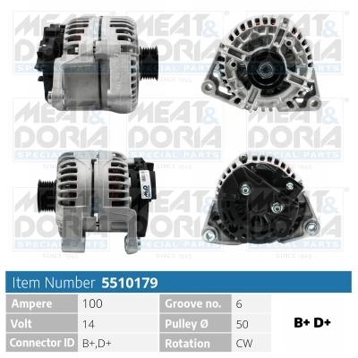 Generaator MEAT & DORIA 5510179