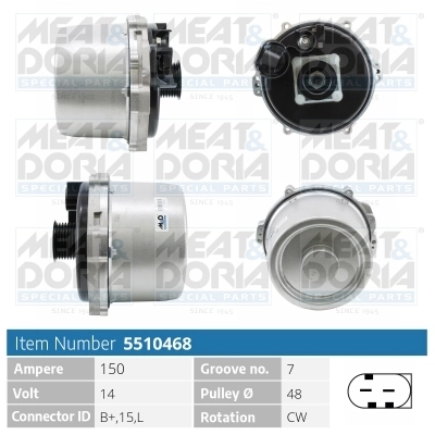 Generaator MEAT & DORIA 5510468