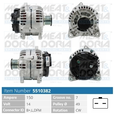 Generaator MEAT & DORIA 5510382