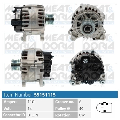 Generaator MEAT & DORIA 55151115