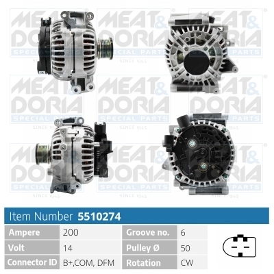 Generaator MEAT & DORIA 5510274