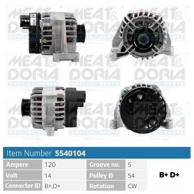 Generaator MEAT & DORIA 5540104
