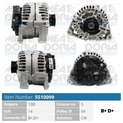 Generaator MEAT & DORIA 5510099