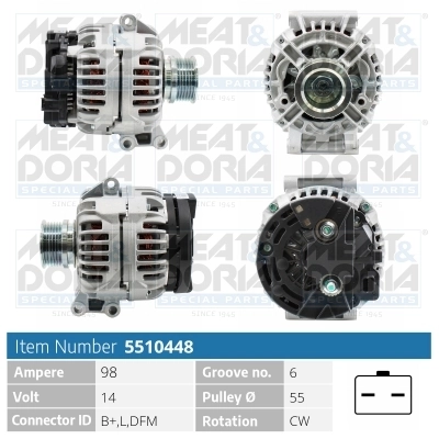 Generaator MEAT & DORIA 5510448