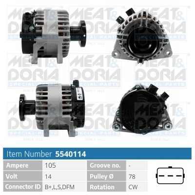 Generaator MEAT & DORIA 5540114