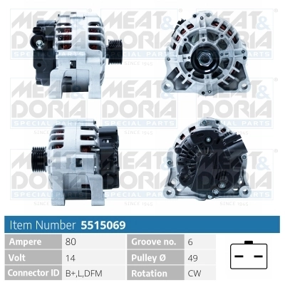 Generaator MEAT & DORIA 5515069