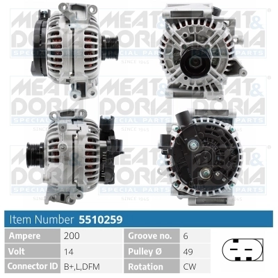 Generaator MEAT & DORIA 5510259