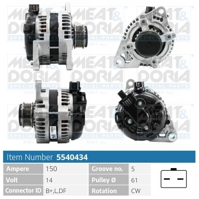 Generaator MEAT & DORIA 5540434