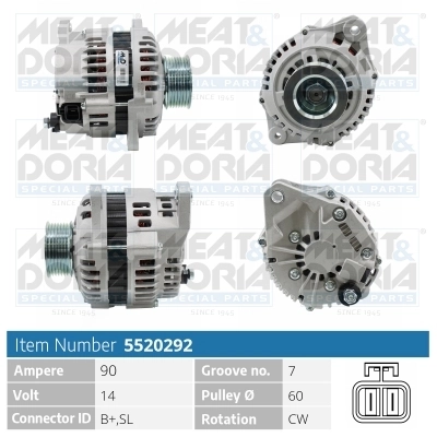 Generaator MEAT & DORIA 5520292