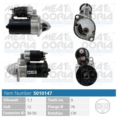 Starter MEAT & DORIA 5010147