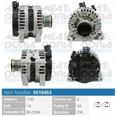 Generaator MEAT & DORIA 5510453