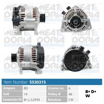 Generaator MEAT & DORIA 5530315