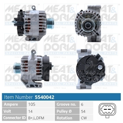 Generaator MEAT & DORIA 5540042