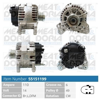 Generaator MEAT & DORIA 55151199