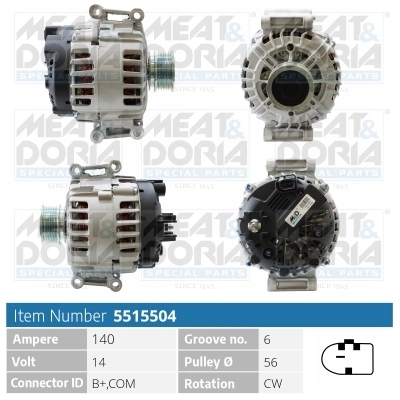 Generaator MEAT & DORIA 5515504