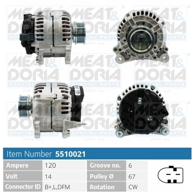 Generaator MEAT & DORIA 5510021