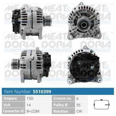 Generaator MEAT & DORIA 5510399