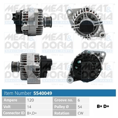 Generaator MEAT & DORIA 5540049