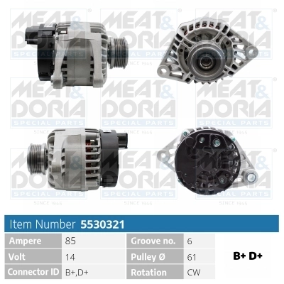 Generaator MEAT & DORIA 5530321