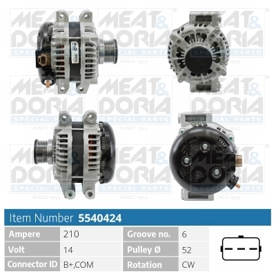 Generaator MEAT & DORIA 5540424
