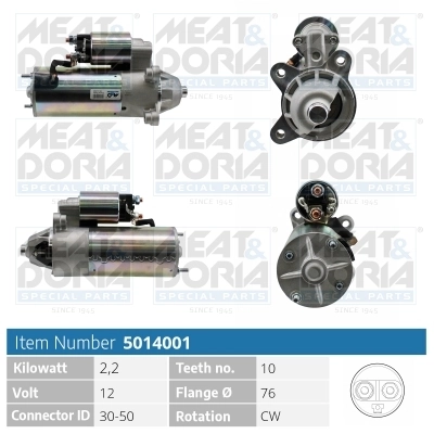 Starter MEAT & DORIA 5014001