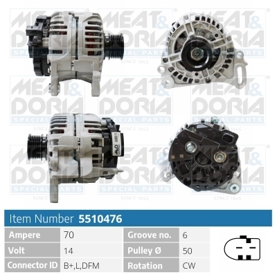 Generaator MEAT & DORIA 5510476