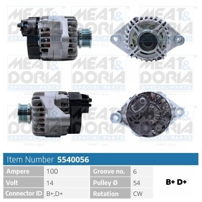 Generaator MEAT & DORIA 5540056