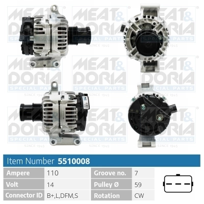 Generaator MEAT & DORIA 5510008