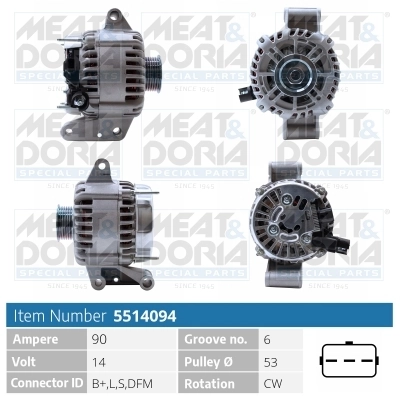 Generaator MEAT & DORIA 5514094