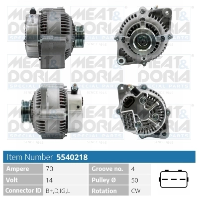 Generaator MEAT & DORIA 5540218