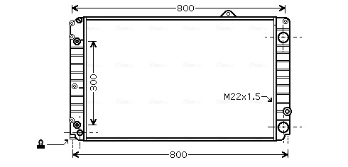 Radiaator, mootorijahutus AVA Clever Choice AIA2099