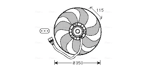 Ventilaator, mootorijahutus AVA Clever Choice VN7521
