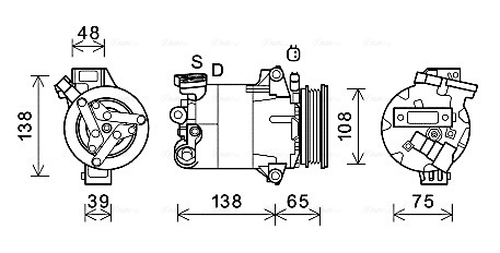 Kompressor, kliimaseade AVA Clever Choice FDAK595