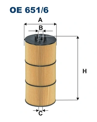 Õlifilter FILTRON OE 651/6