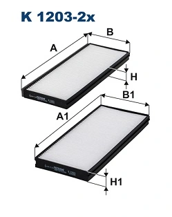 Filter, salongiõhk FILTRON K 1203-2x
