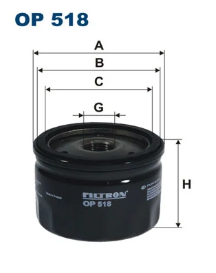 Õlifilter FILTRON OP 518