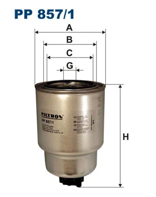 Kütusefilter FILTRON PP 857/1