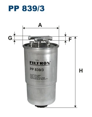 Kütusefilter FILTRON PP 839/3