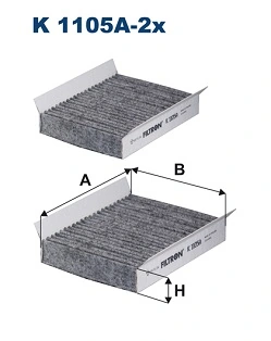 Filter, salongiõhk FILTRON K 1105A-2x