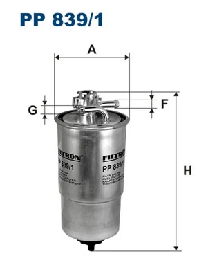 Kütusefilter FILTRON PP 839/1