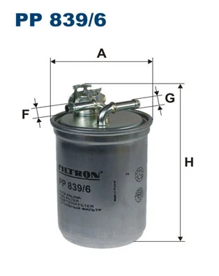 Kütusefilter FILTRON PP 839/6