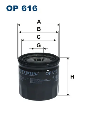Õlifilter FILTRON OP 616