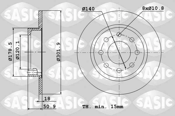 Piduriketas SASIC 6104033
