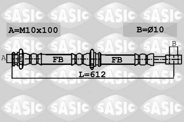 Pidurivoolik SASIC 6606082