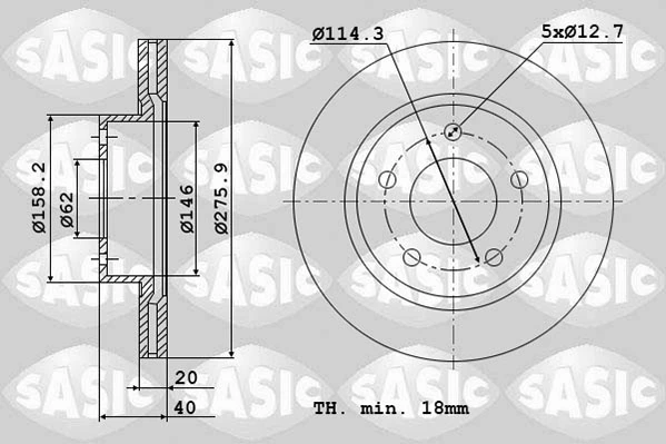 Piduriketas SASIC 6106168