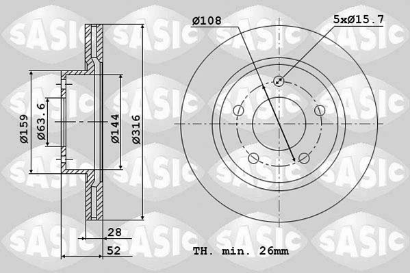 Piduriketas SASIC 6106210