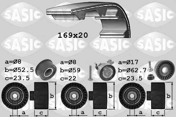 Hammasrihma komplekt SASIC 1756067
